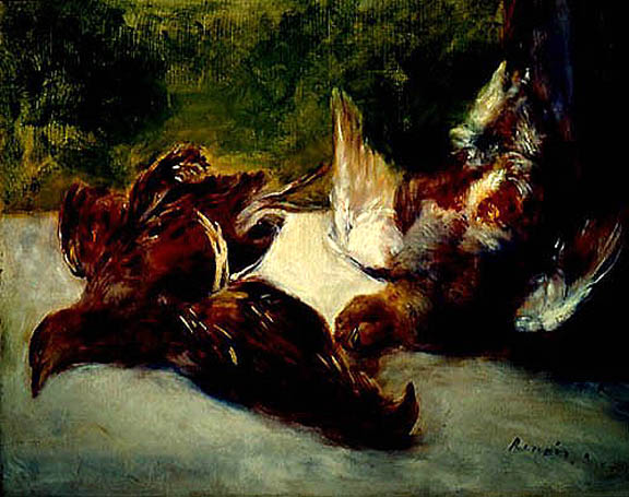 Reproduction du tableau « Trois perdrix - Pierre-Auguste Renoir » par Alpha Reproduction en peinture à l’huile