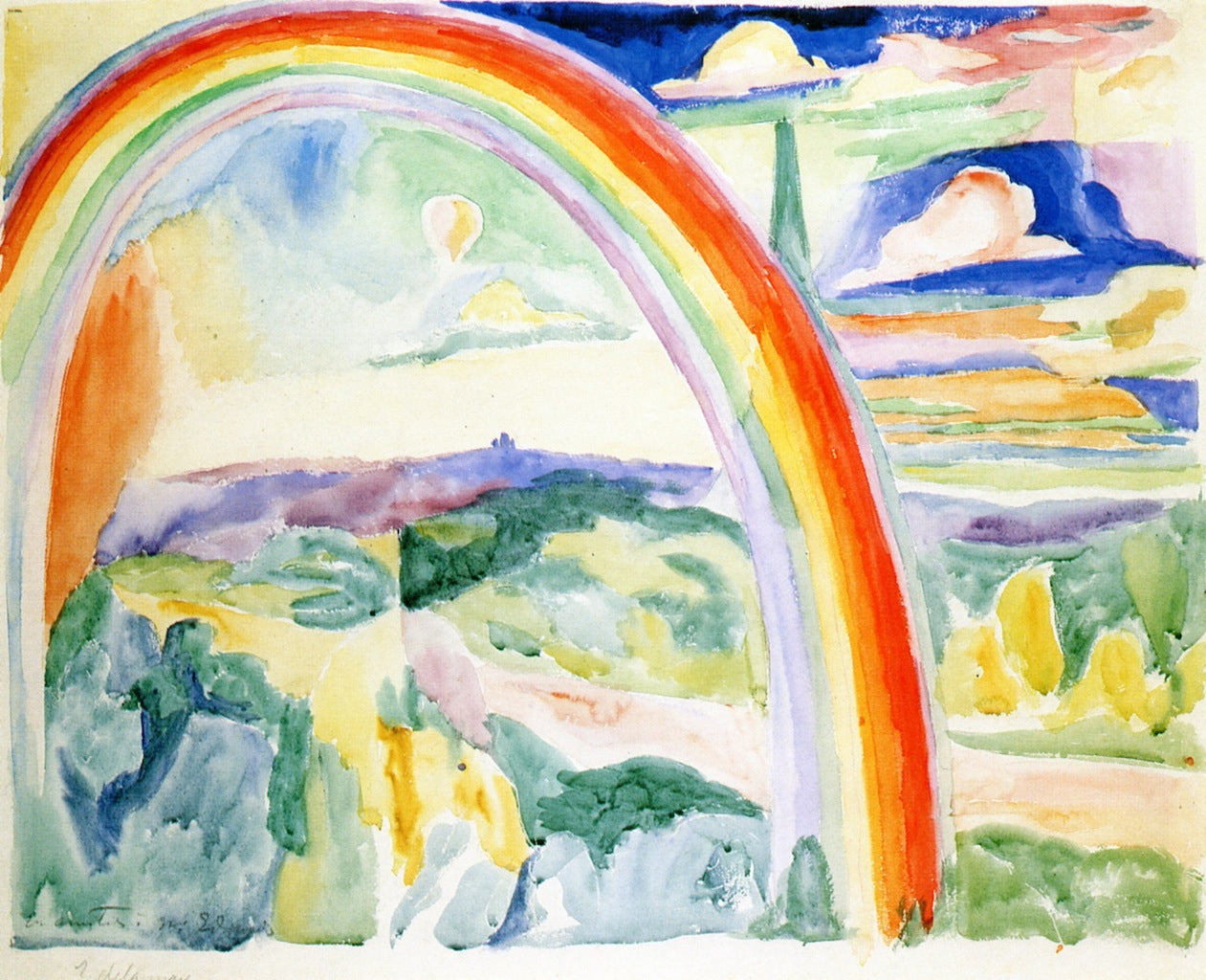 Reproduction du tableau « Arc-en-ciel - Robert Delaunay » par Alpha Reproduction en peinture à l’huile