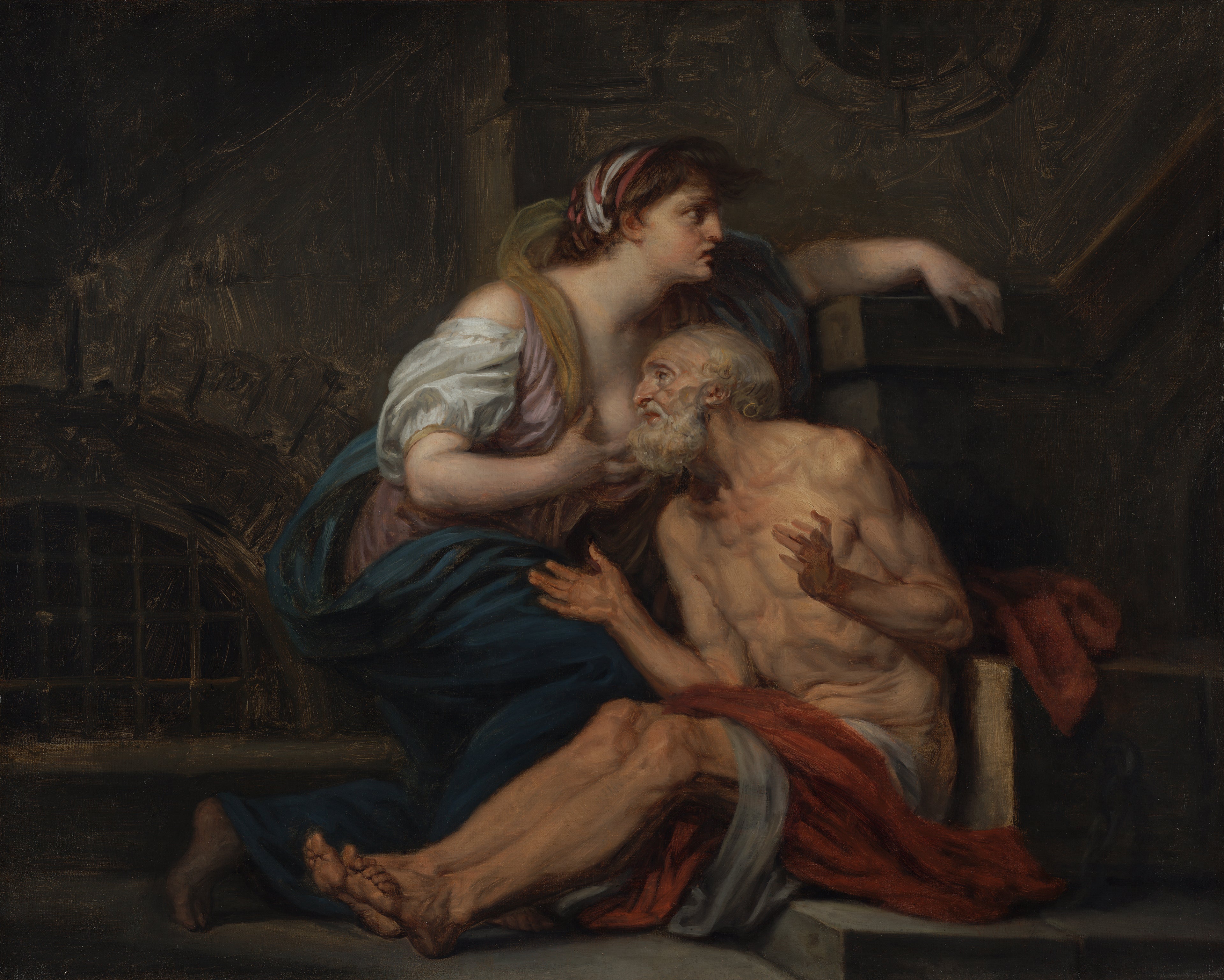 Cimon et Pero : « La charité romaine » - Jean-Baptiste Greuze