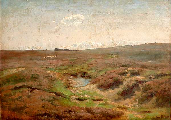 La petite jument dans la plaine et troupeau de moutons - Rosa Bonheur