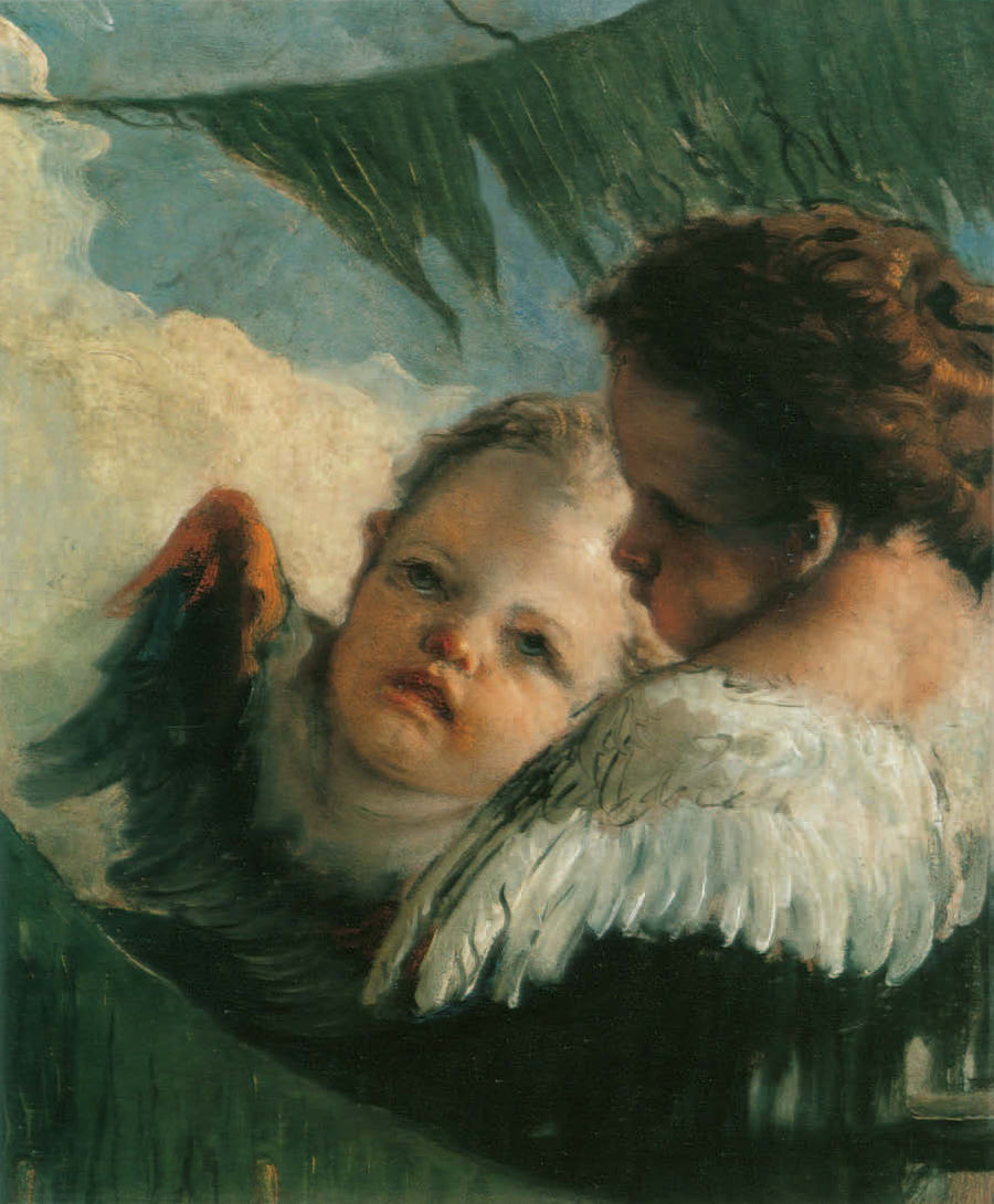 Deux têtes d'anges - Giovanni Battista Tiepolo