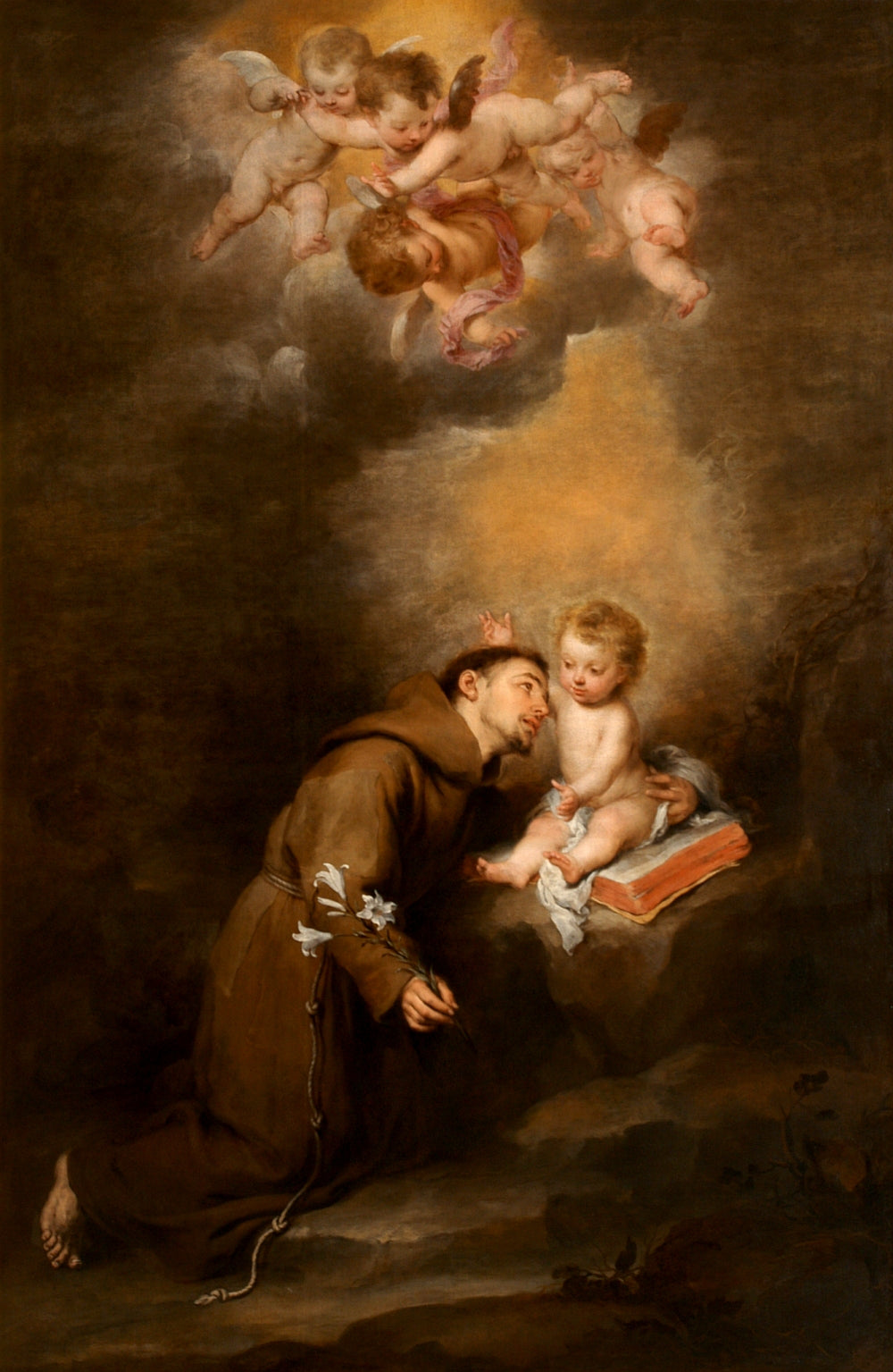 Saint Antoine de Padoue avec l'Enfant - Bartolomé Esteban Murillo