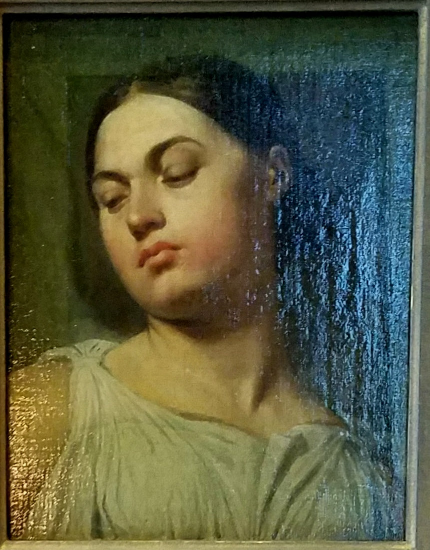 Голова Победы, эскиз к апофеозу Гомера - Жан-Огюст-Доминик Ингр