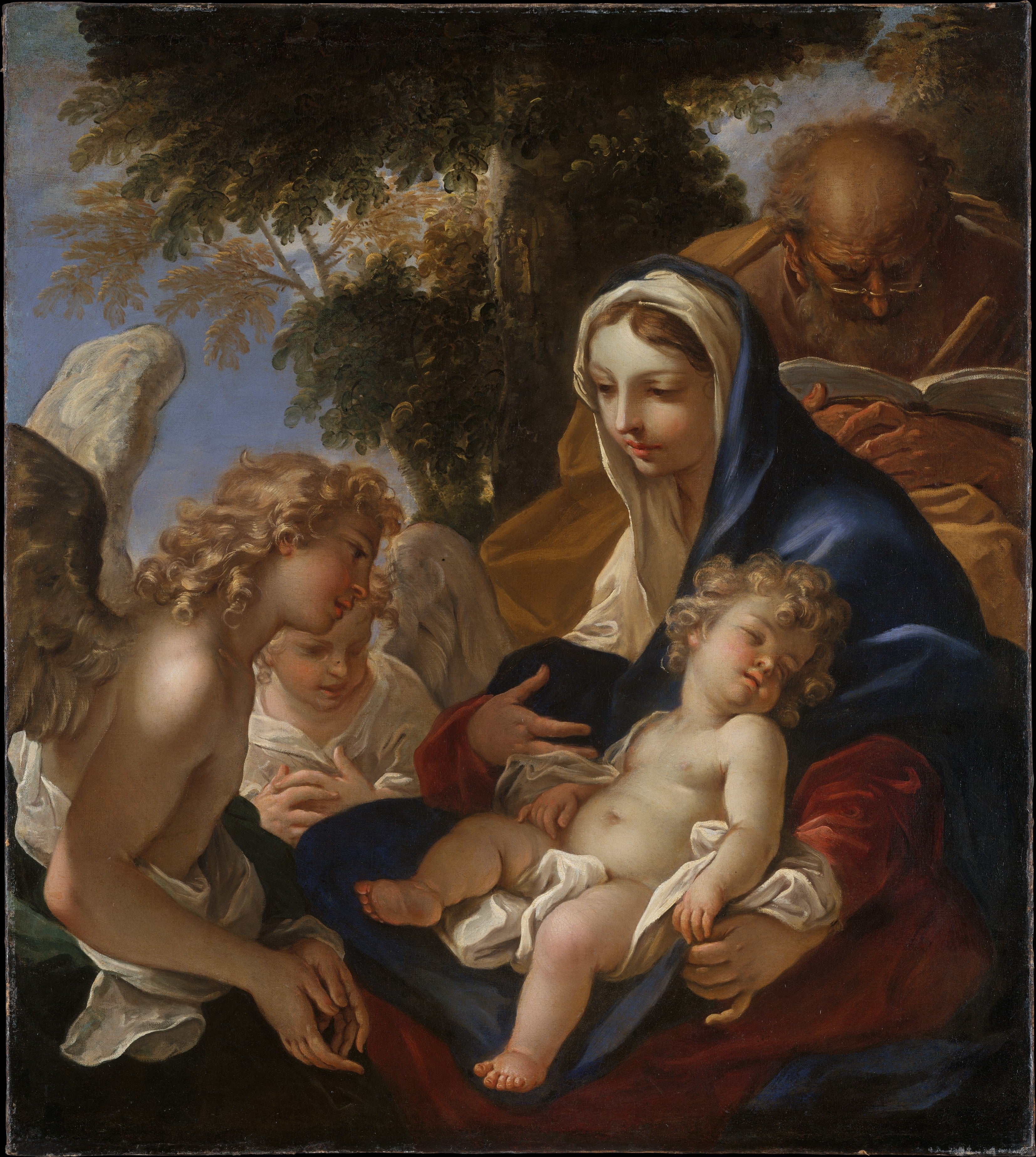 La Sainte Famille avec les anges - Sebastiano Ricci