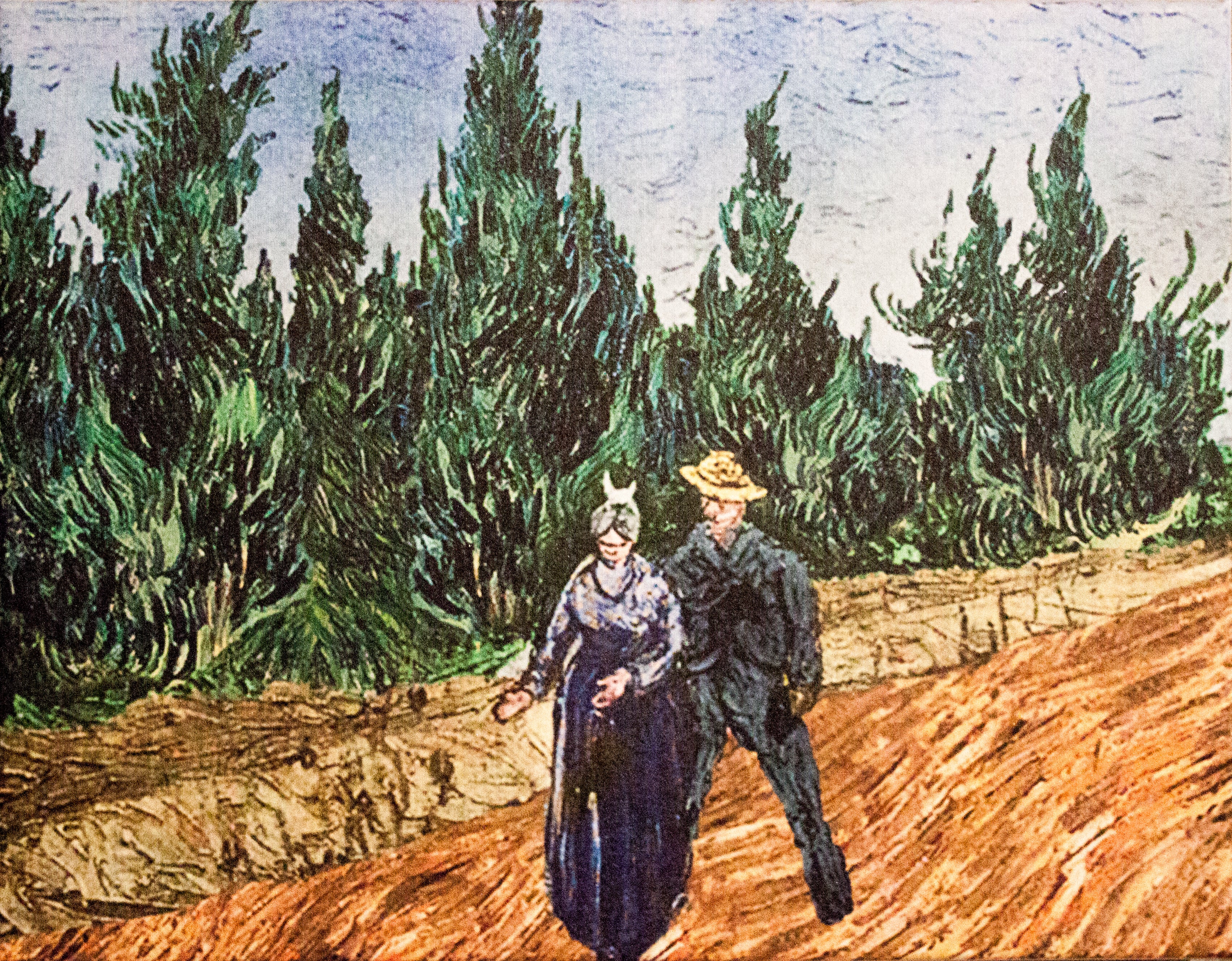 Reproduction du tableau « Les Amants : Le Jardin du Poète IV - Vincent van Gogh » par Alpha Reproduction en peinture à l’huile