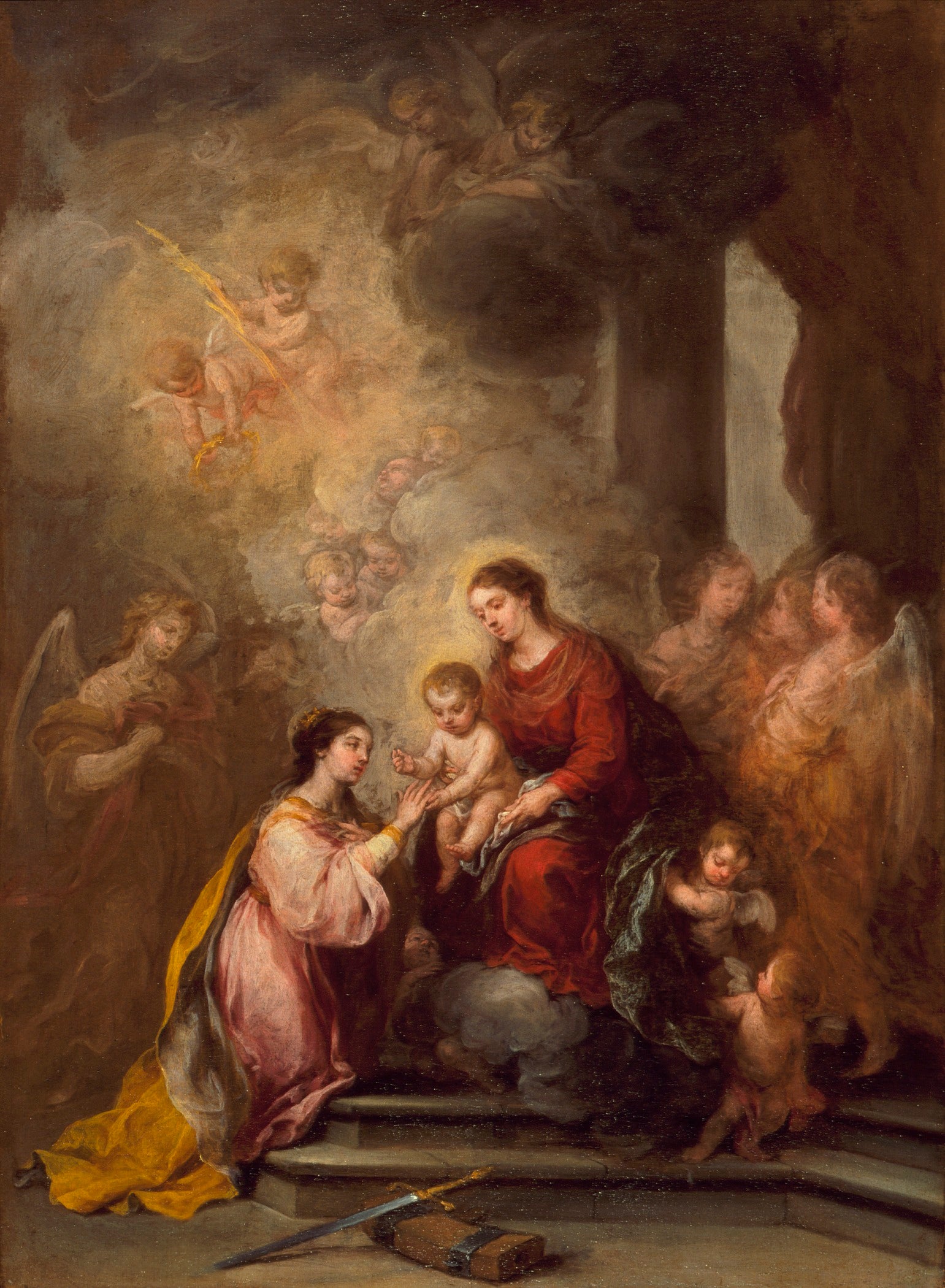 Le mariage mystique de sainte Catherine - Bartolomé Esteban Murillo