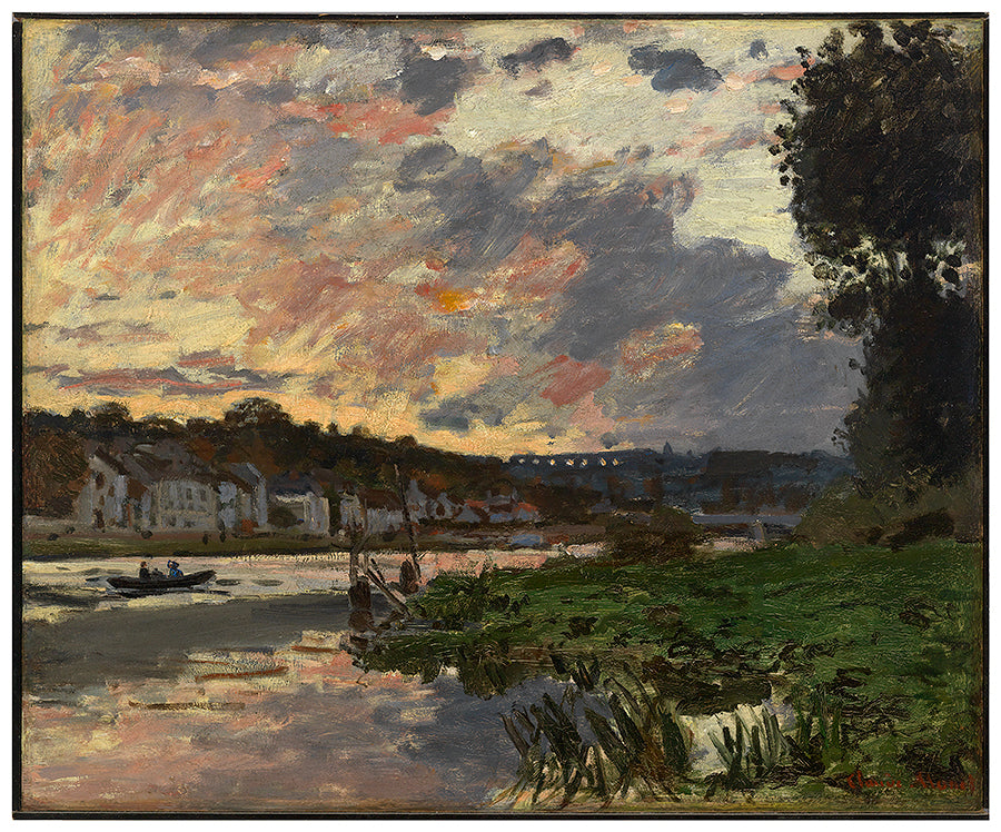 Reproduction du tableau « La Seine à Bougival - Claude Monet » par Alpha Reproduction en peinture à l’huile