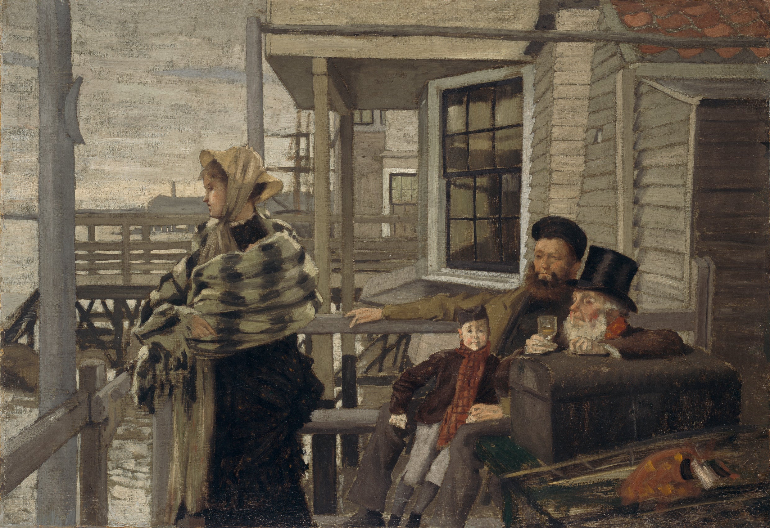 L'auberge des Trois Corbeaux, Gravesend - James Tissot
