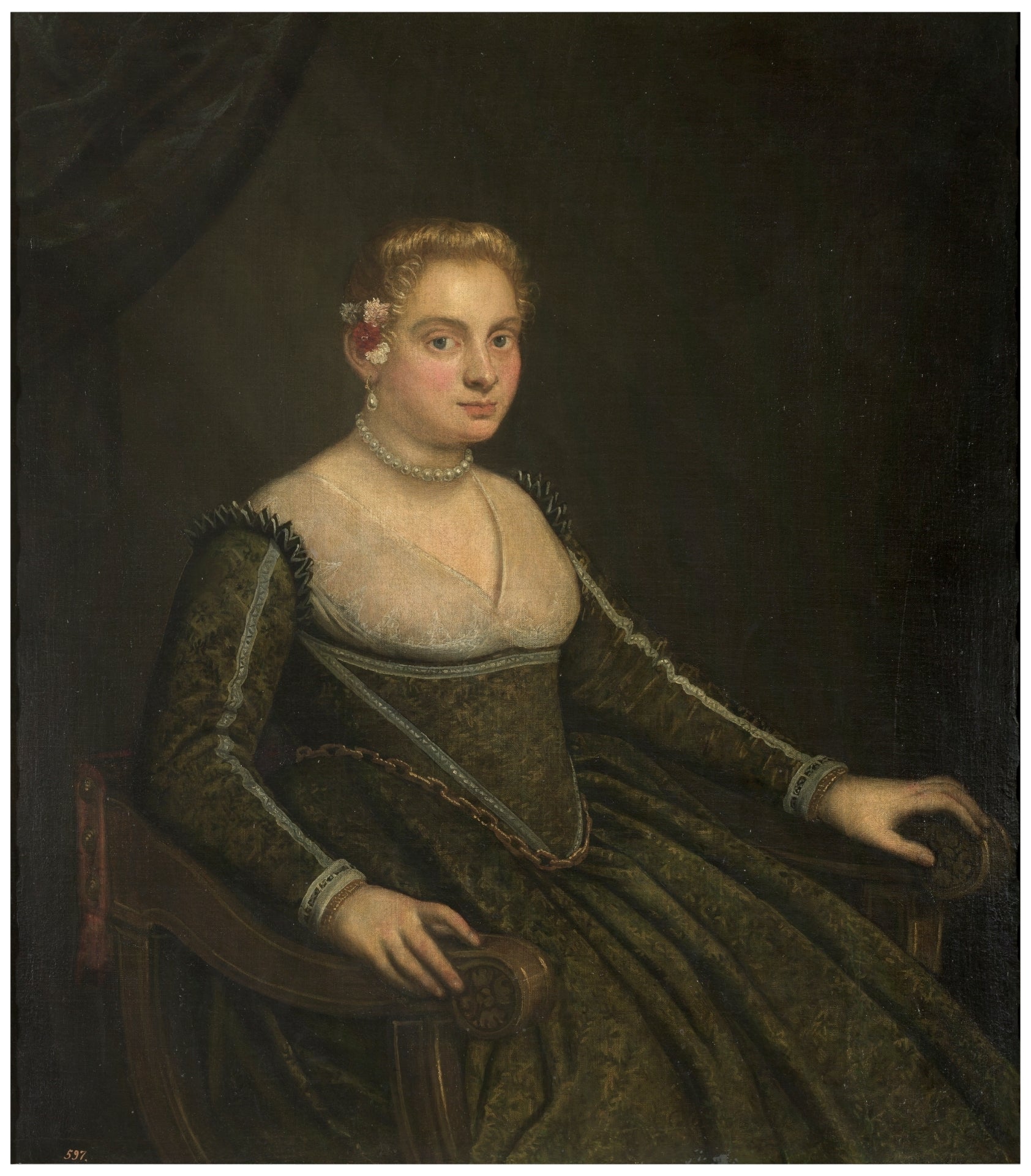 Portrait d'une jeune femme - Jacopo Tintoretto