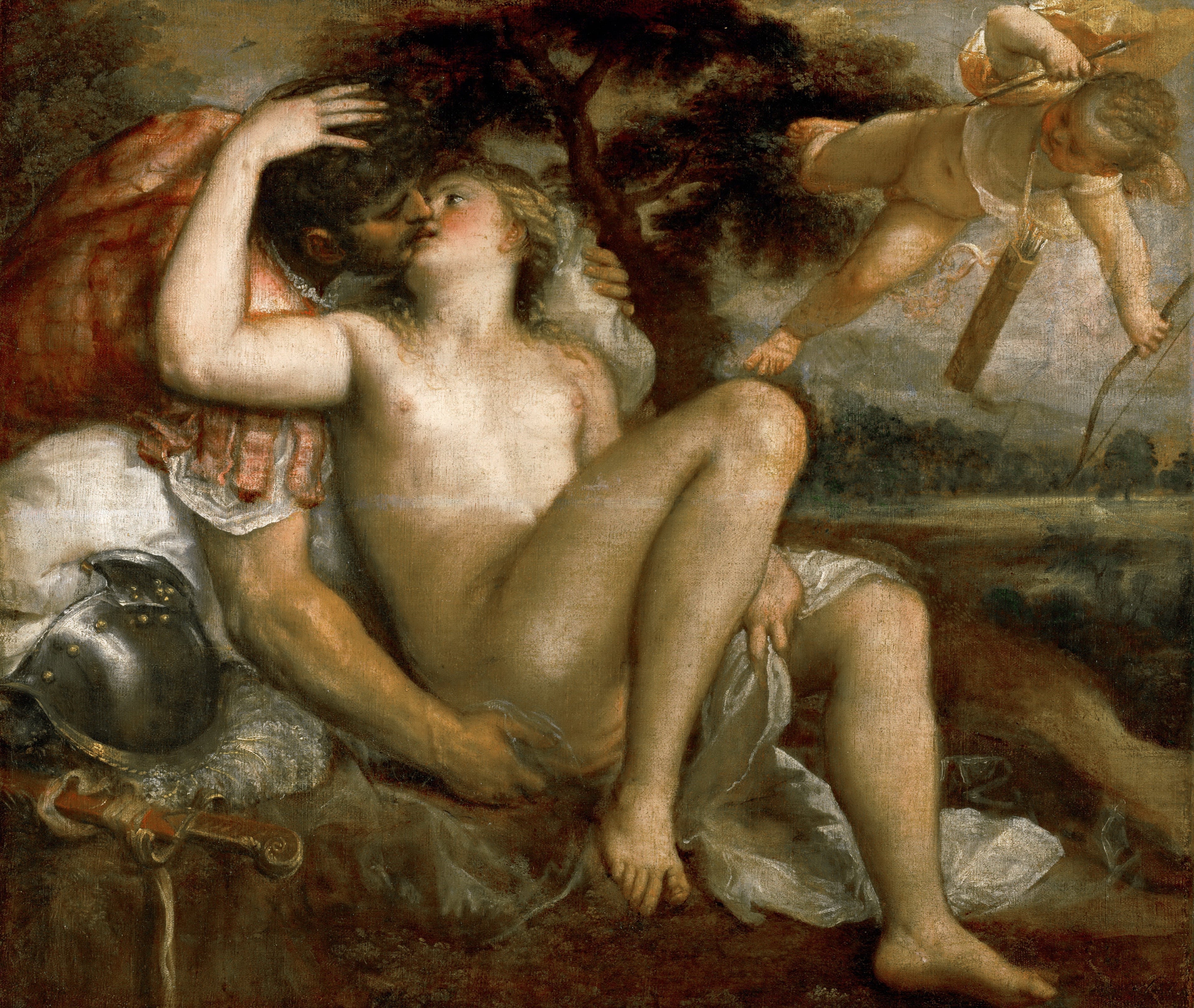 Vénus, Mars et Cupidon - Titian
