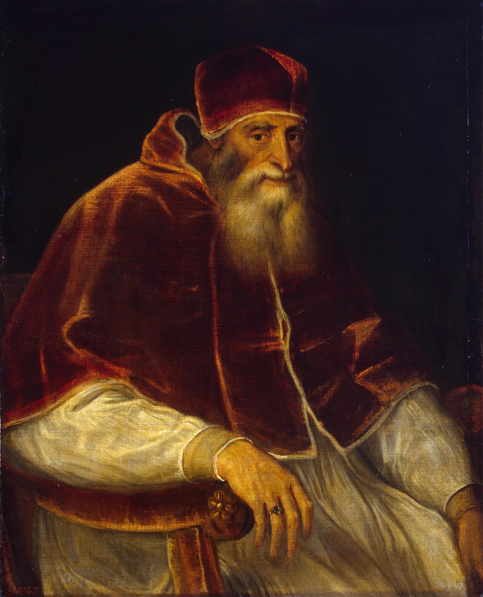 Portrait du pape Paul III - Titian