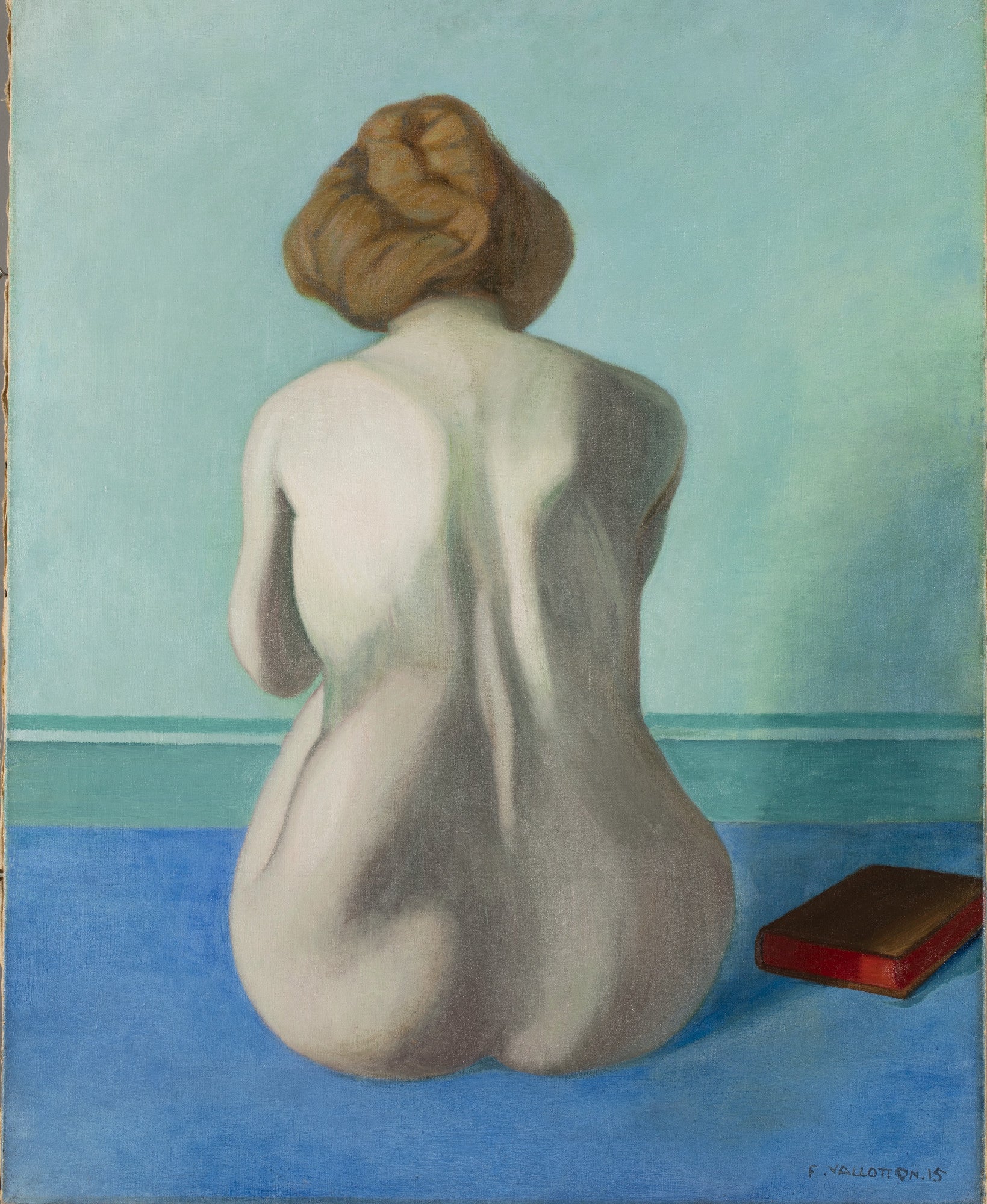 Femme assise sur le dos - Félix Vallotton