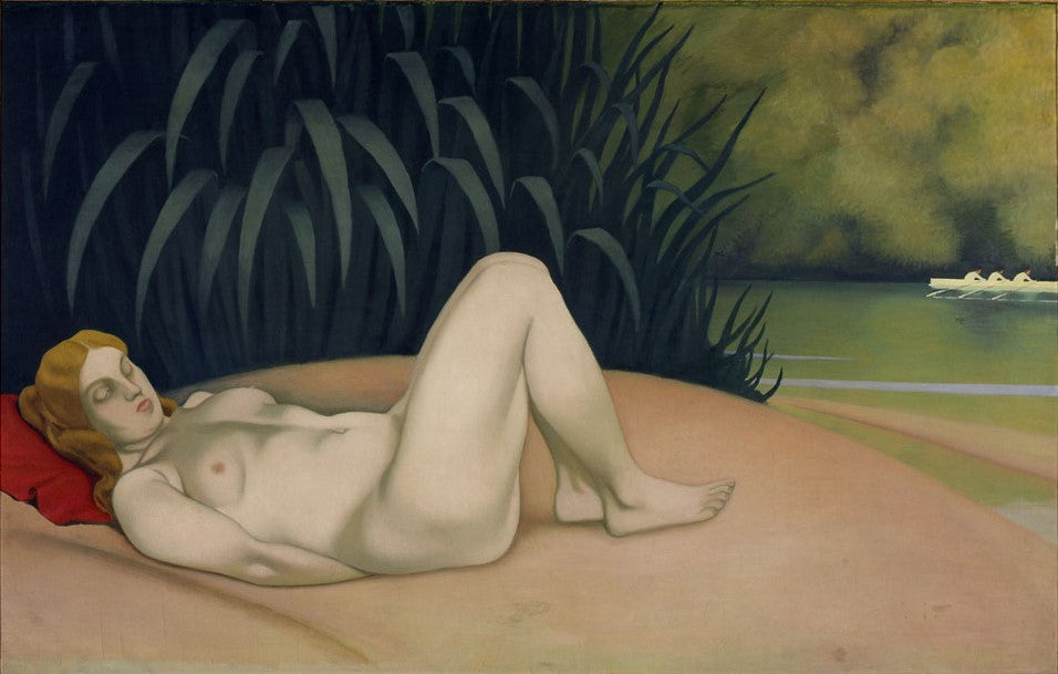 Femme nue endormie au bord de l'eau - Félix Vallotton