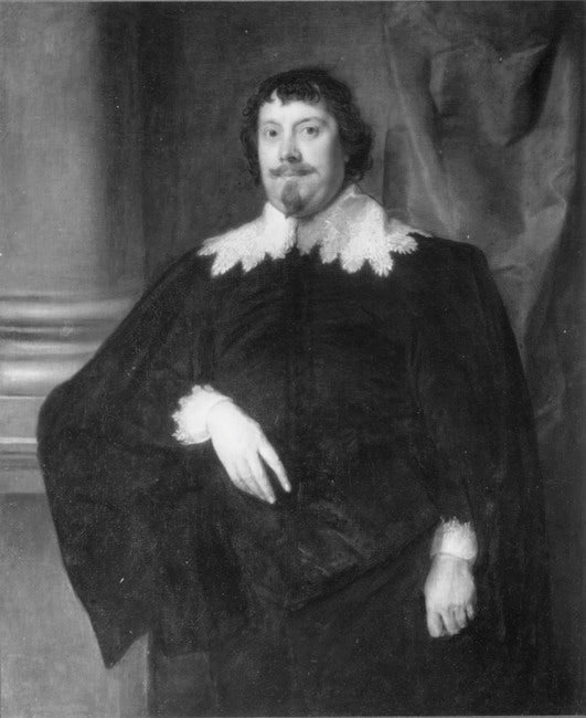 Portrait d'un homme, peut-être Mountjoy Blount, baron Mountjoy de Thurveston, 1er comte de Newport (mort en 1666) - Antoine van Dyck