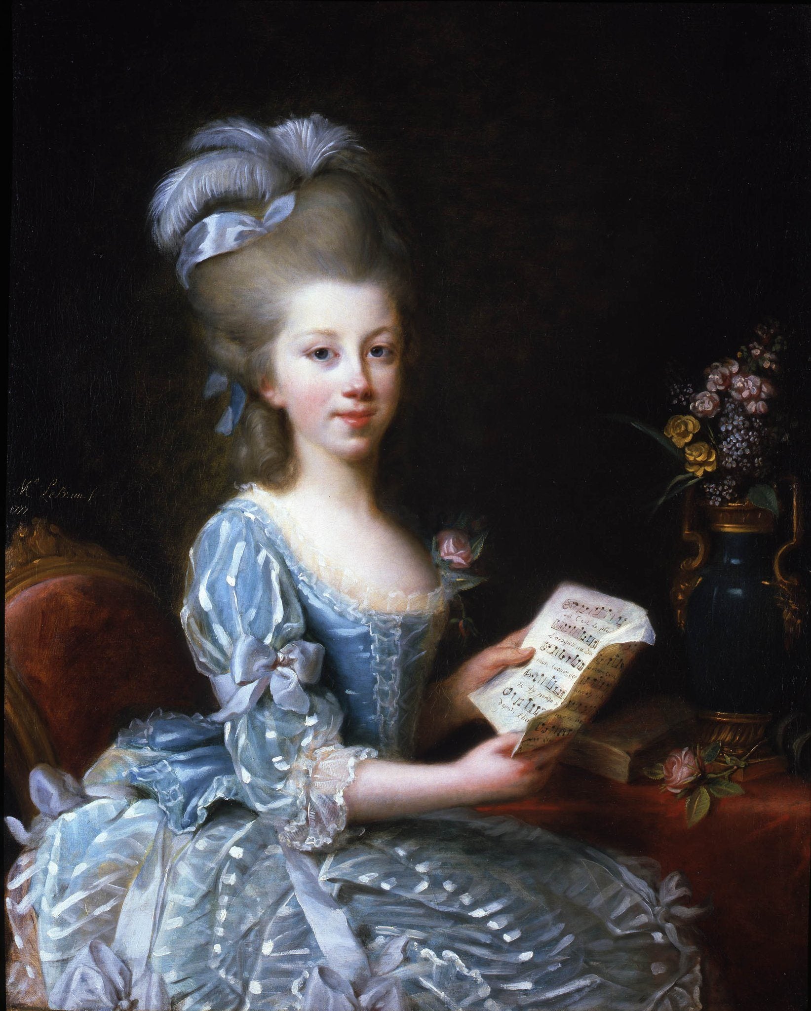 Portrait d'une jeune musicienne - Élisabeth Vigée Le Brun