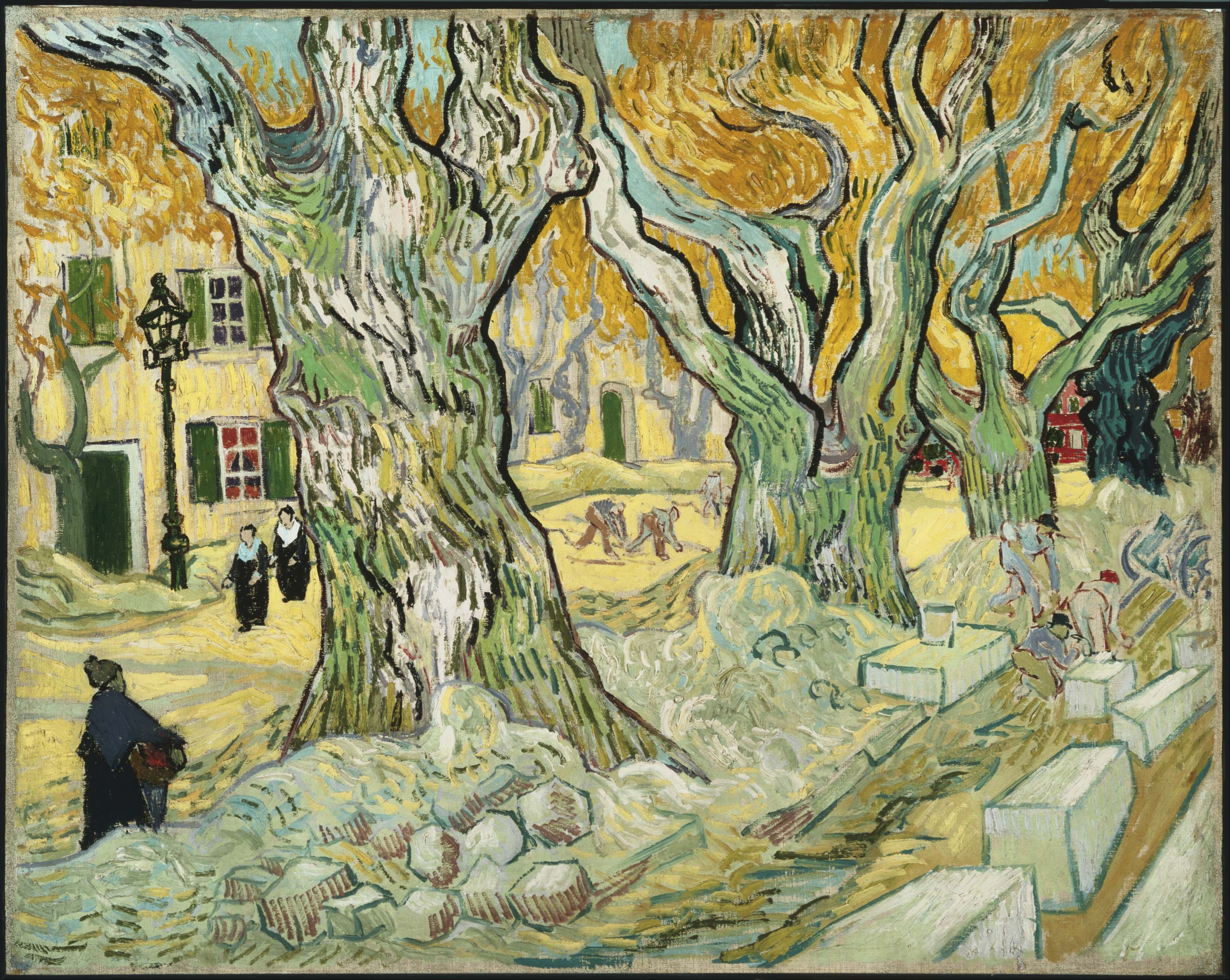 Reproduction du tableau « Les cantonniers - Vincent van Gogh » par Alpha Reproduction en peinture à l’huile