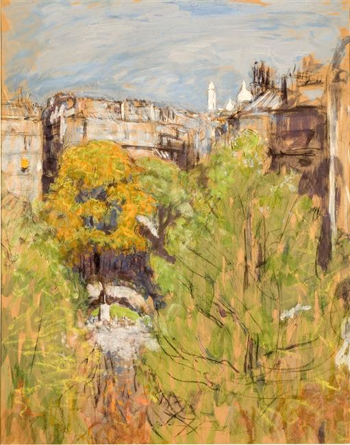 Le Sacré-Cœur vu de l'appartement de l'artiste, place Vintimille - Édouard Vuillard