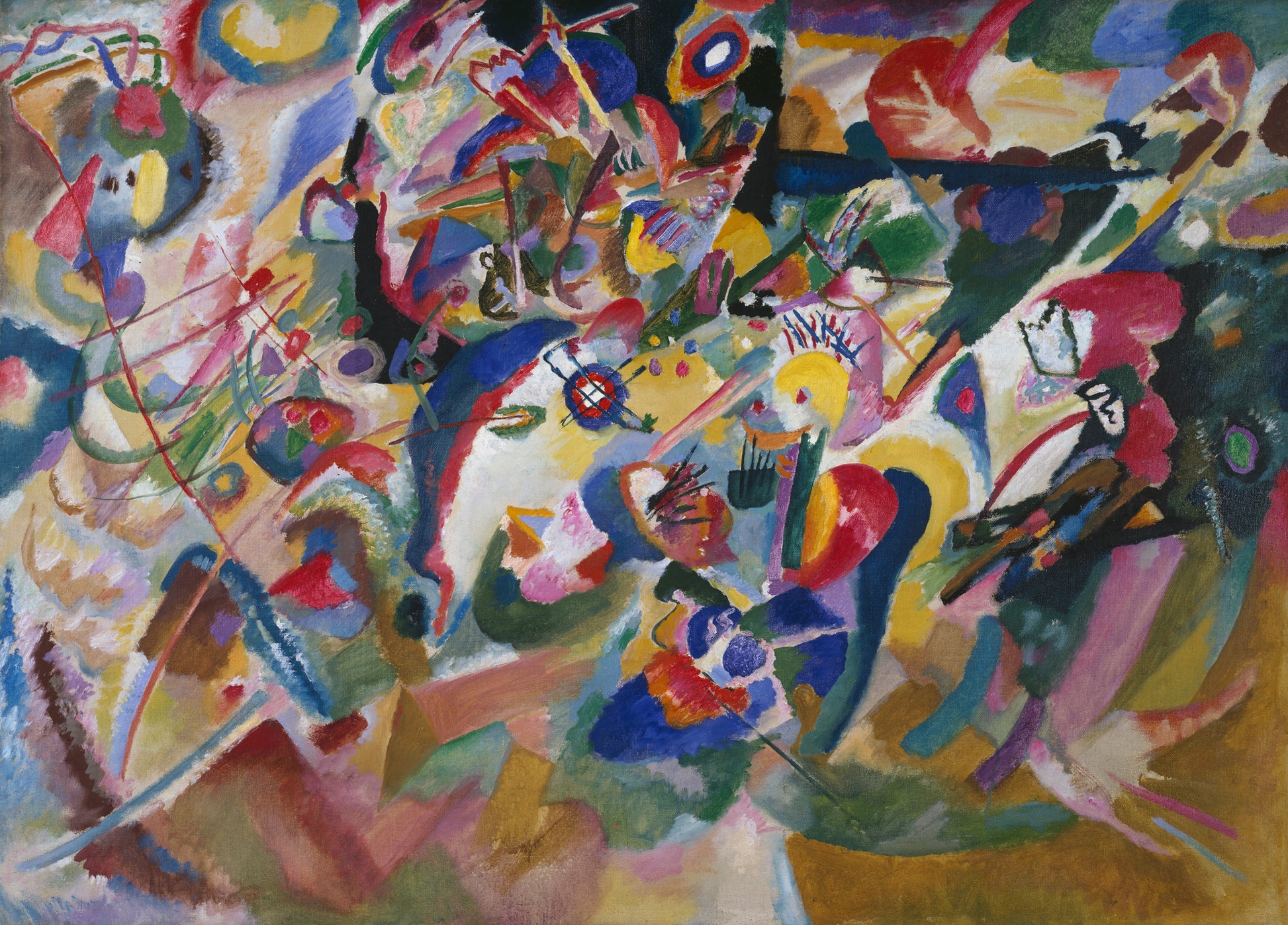 Reproduction du tableau « Conception 3 vers « Composition VII » - Vassily Kandinsky » par Alpha Reproduction en peinture à l’huile