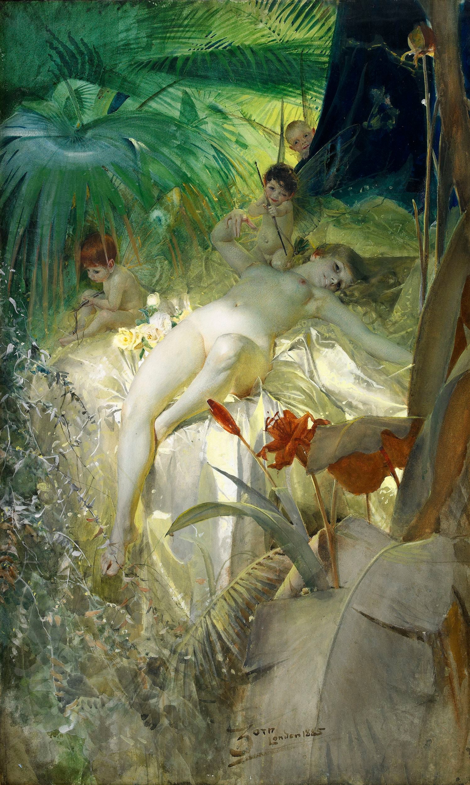 La Nymphe de l'amour - Anders Zorn