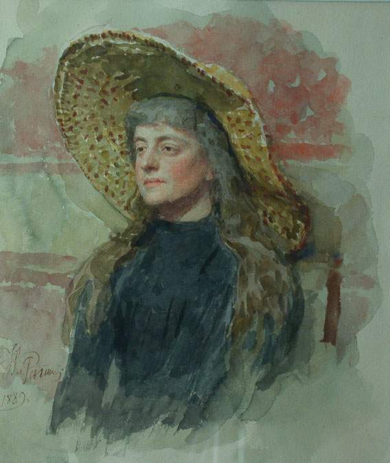 Portrait de la peintre Elizabeta Nikolayevna Zvantseva - Ilya Repin
