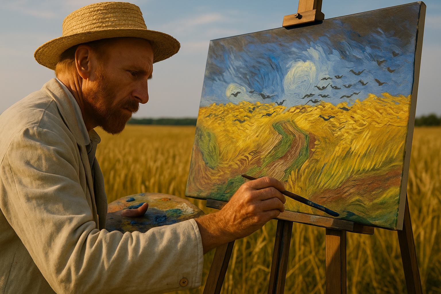 Champ de Blé aux Corbeaux – L’Ultime Cri de Van Gogh, Peint en Plein Ciel Tourmenté