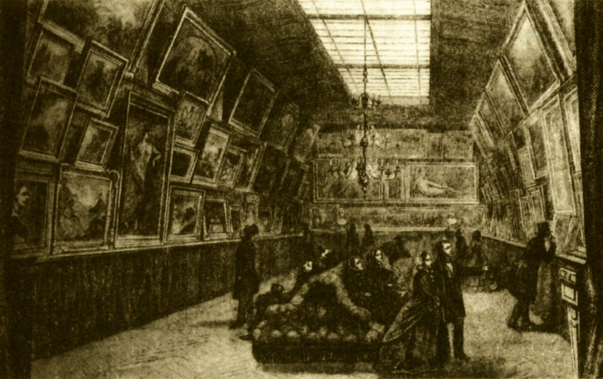 Galerie Goupil & Cie, rue Chaptal à Paris, gravure vers 1860