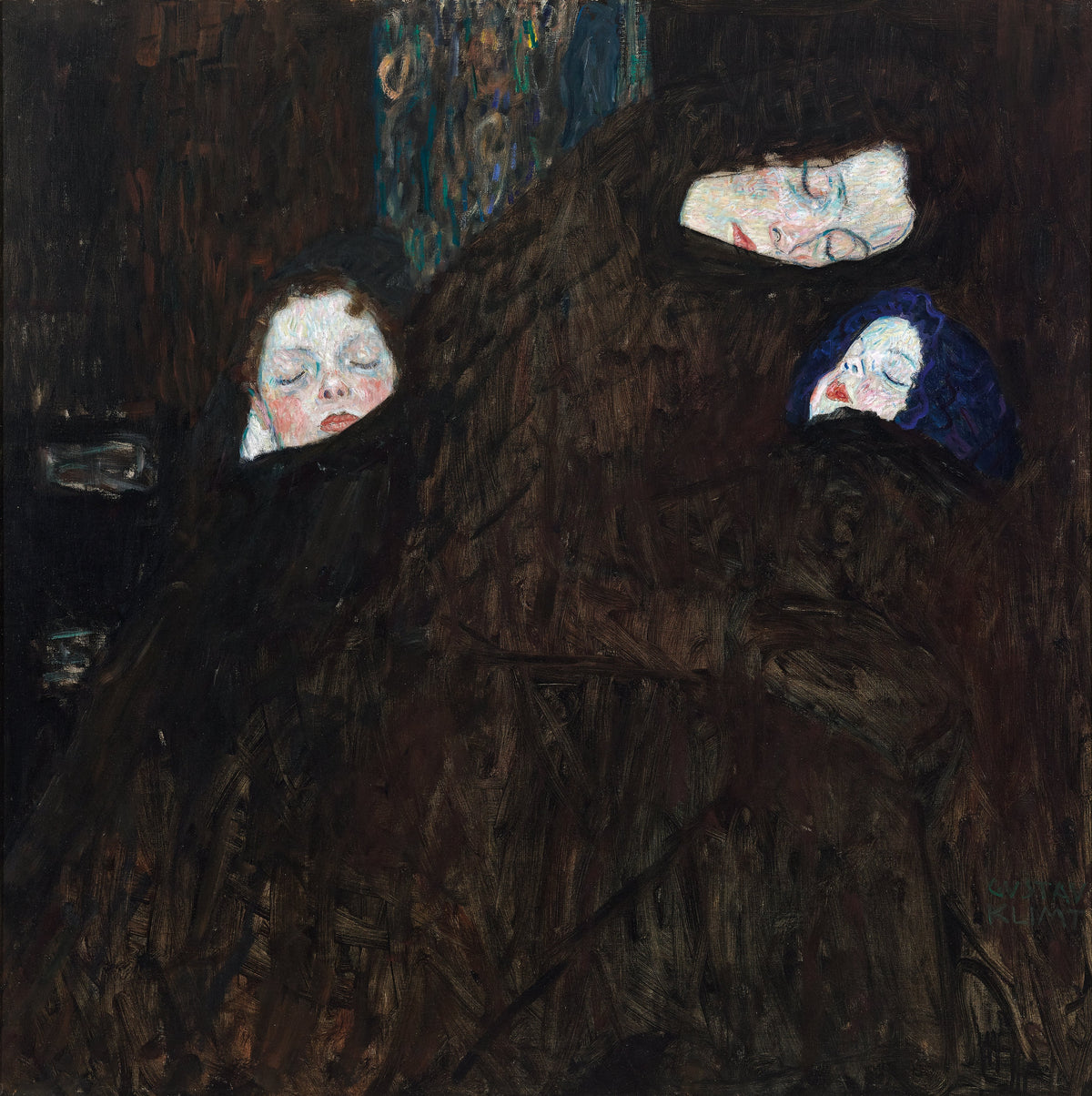 La Famille de Gustav Klimt, mère avec deux enfants, 1909-1910