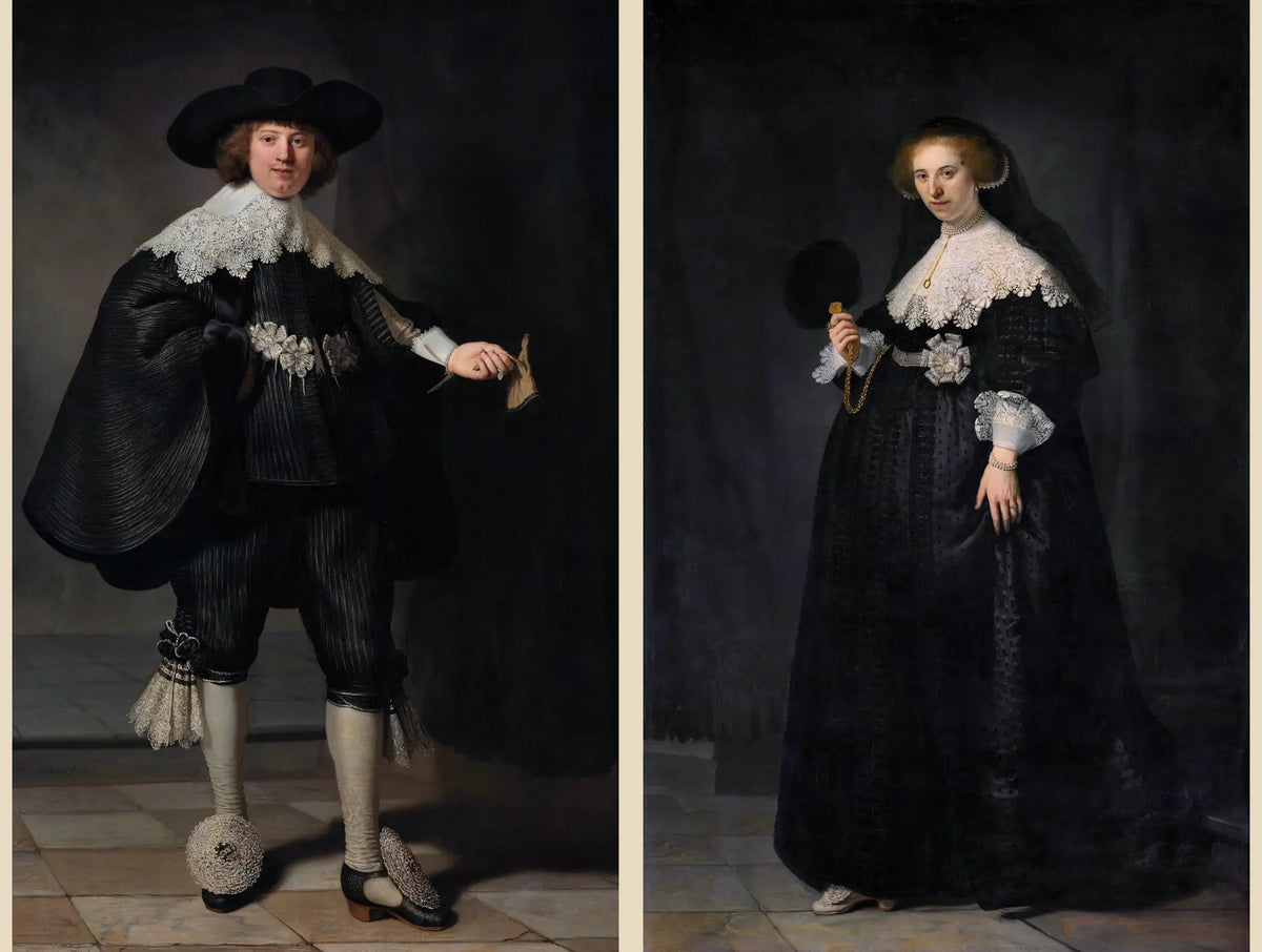 Les portraits en pied de Marten Soolmans et Oopjen Coppit peints par Rembrandt en 1634