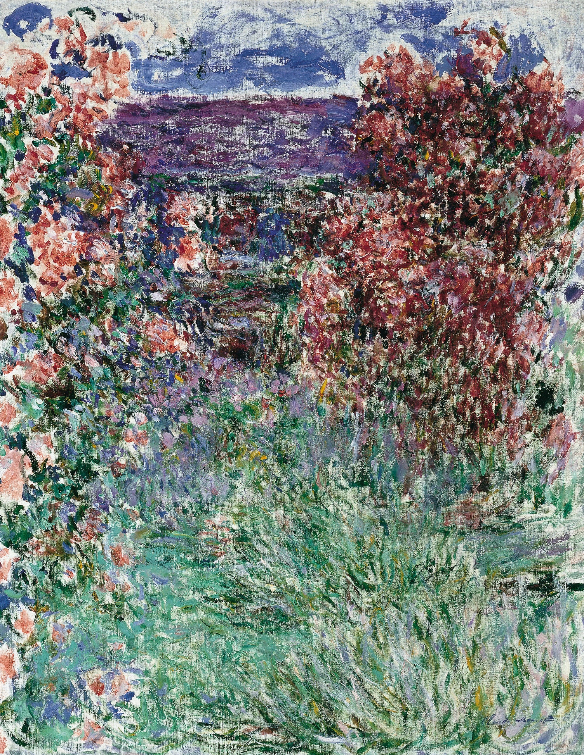 La Maison parmi les roses de Claude Monet – vue complète
