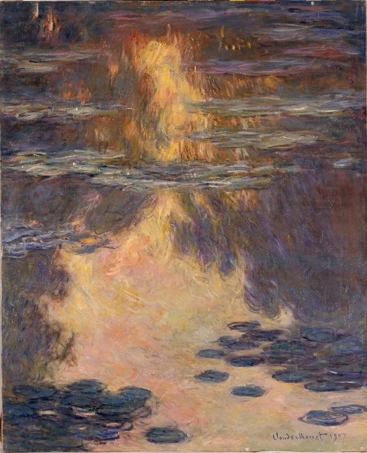 🔥 Кувшинки на закате – Клод Моне (1907)
