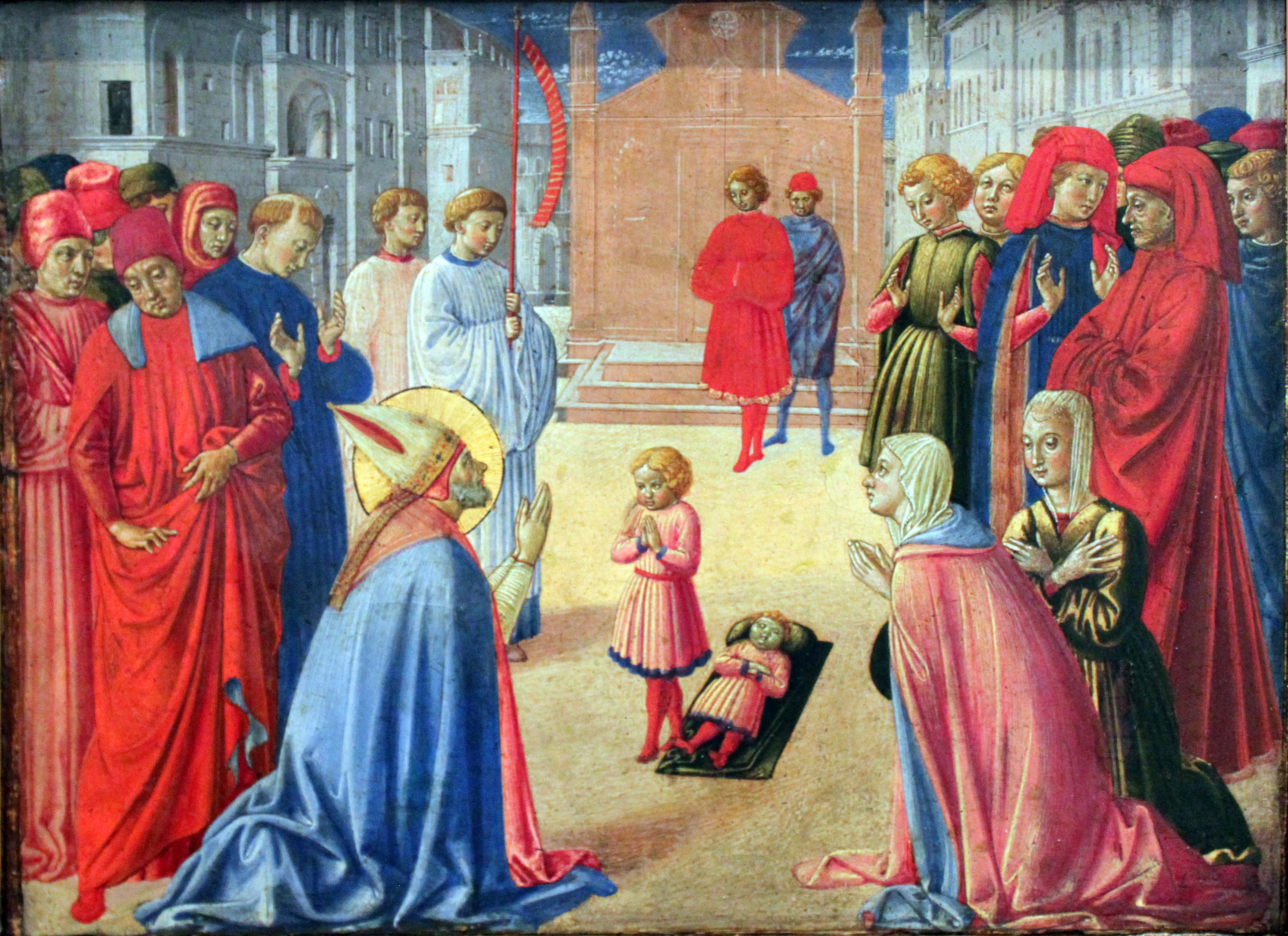 Le saint Zénobe ressuscite un garçon mort - Benozzo Gozzoli - Alpha Reproduction