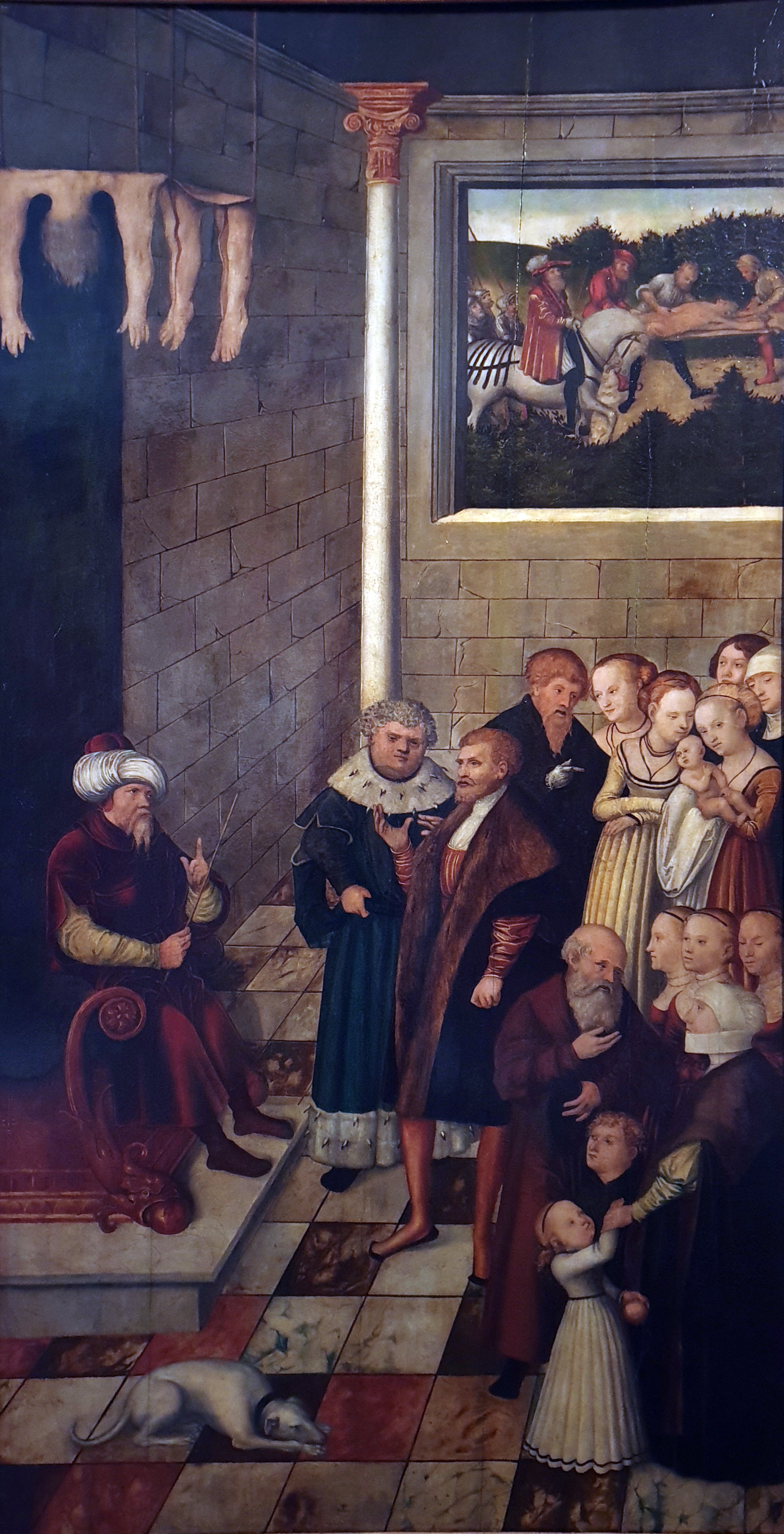 Le Jugement de Kambyse (panneaux d'exemplum de l'électeur Joachim II) - Lucas Cranach the Elder