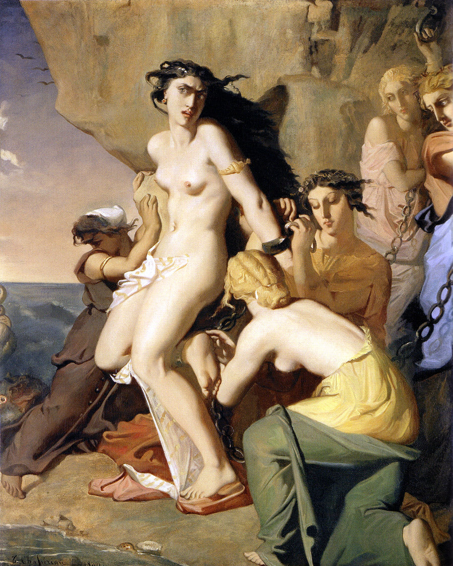 Andromède attachée au rocher par les Néréides - Théodore Chassériau - Alpha Reproduction