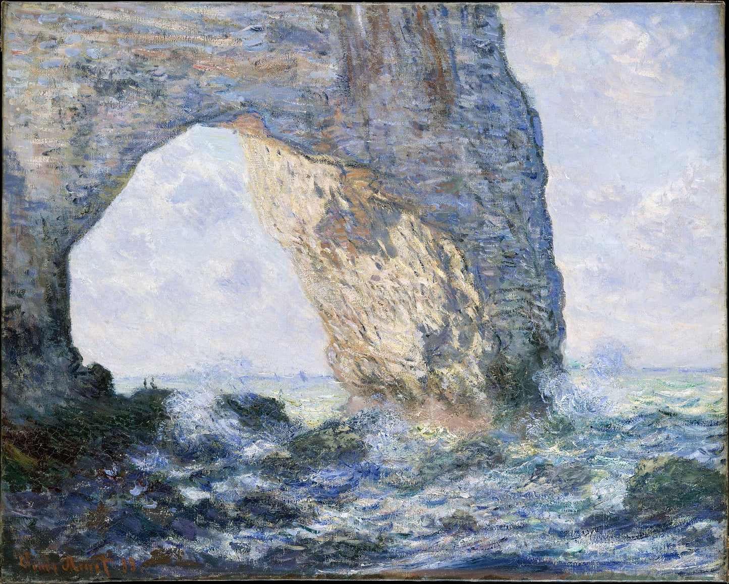🎨 Ла Маннпорт (Этрета) – Клод Моне, 1883