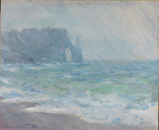 🌧️ Дождь в Этрета – Клод Моне (1886)