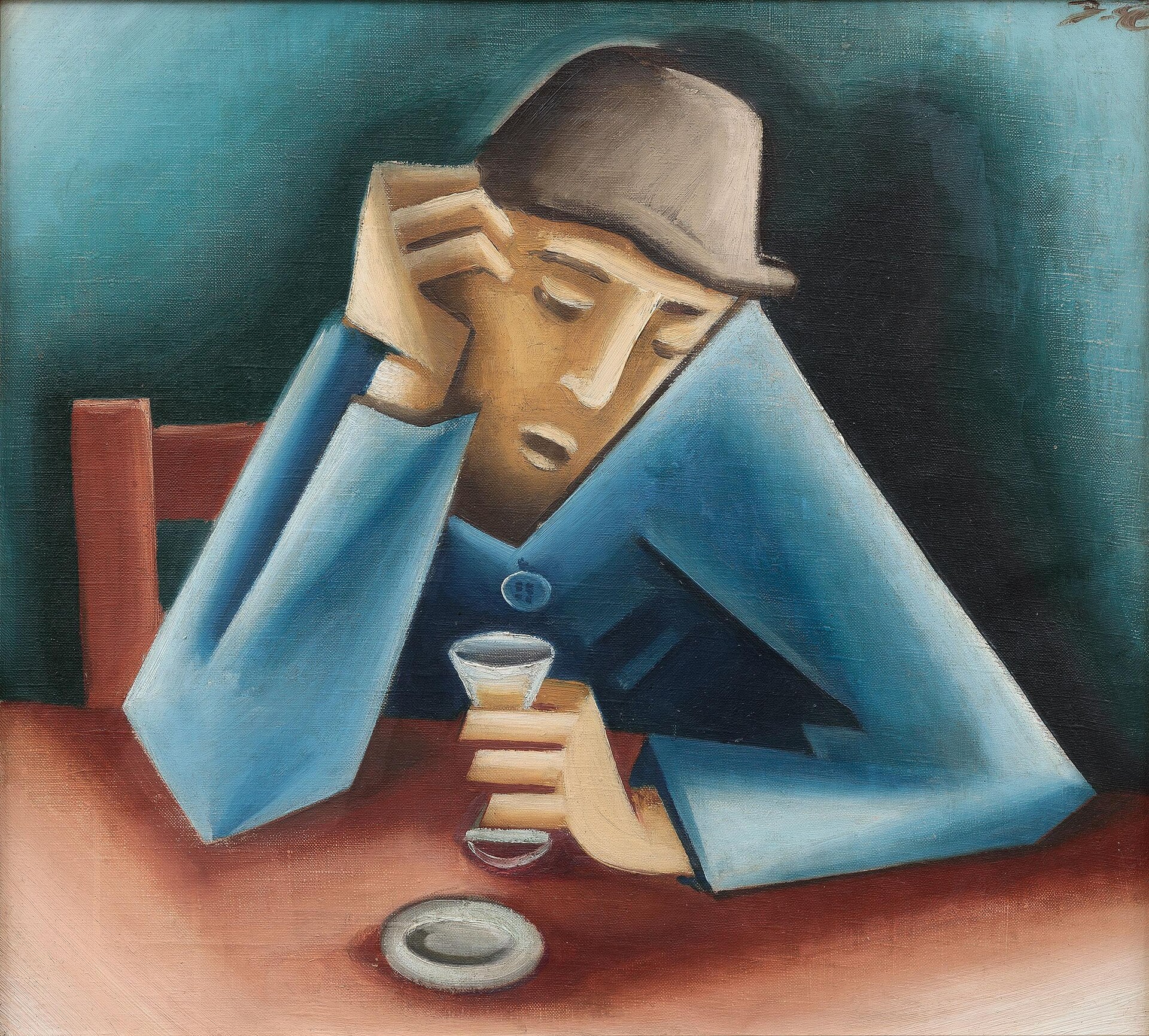 Le Buveur, Josef Čapek, 1919