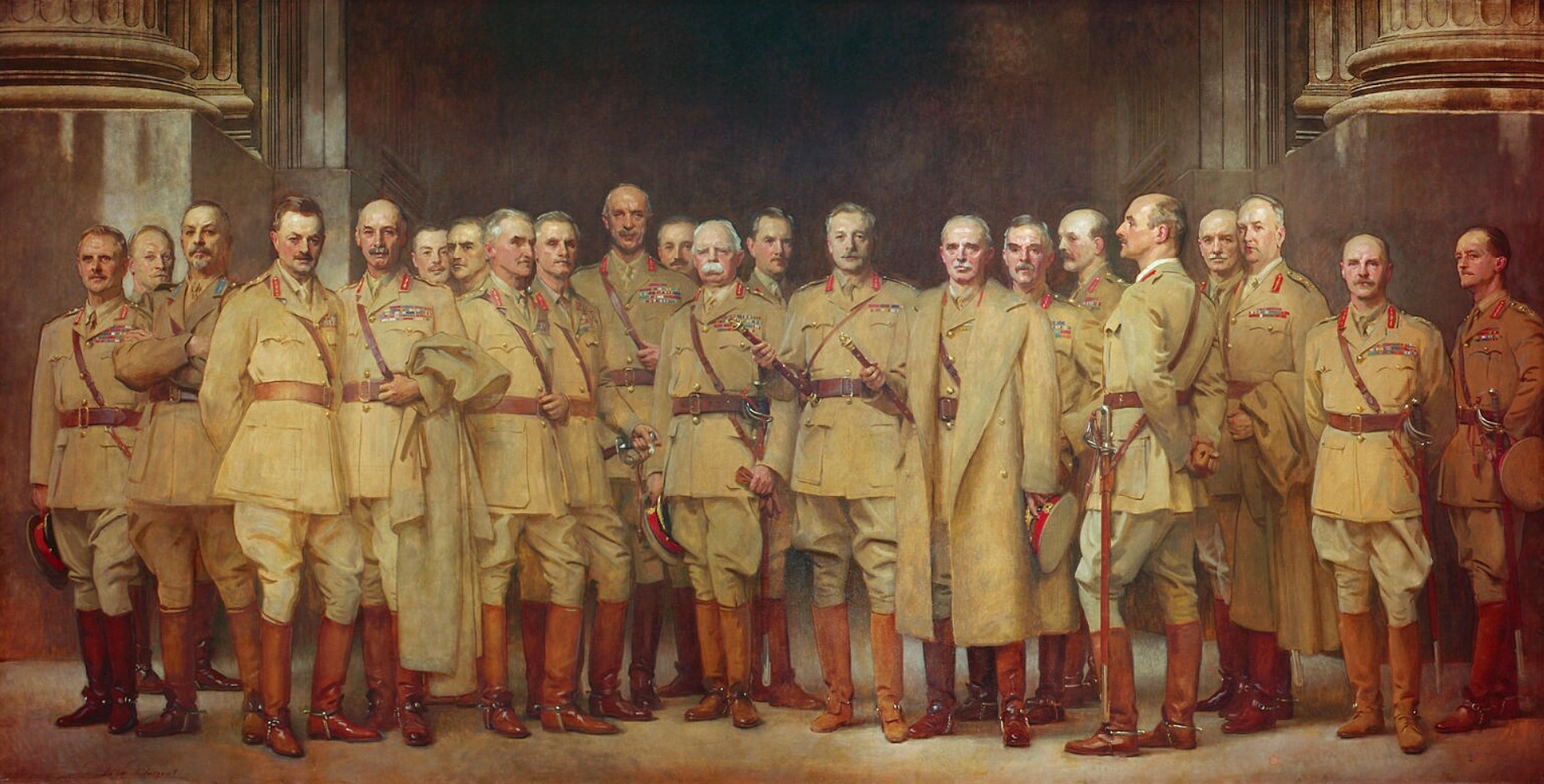 Reproduction du tableau « officier général de la Première Guerre mondiale - John Singer Sargent » par Alpha Reproduction en peinture à l’huile
