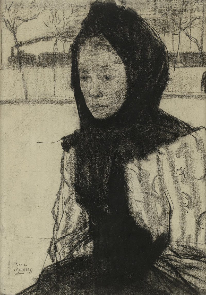 Женщина в платке - Isaac Israëls