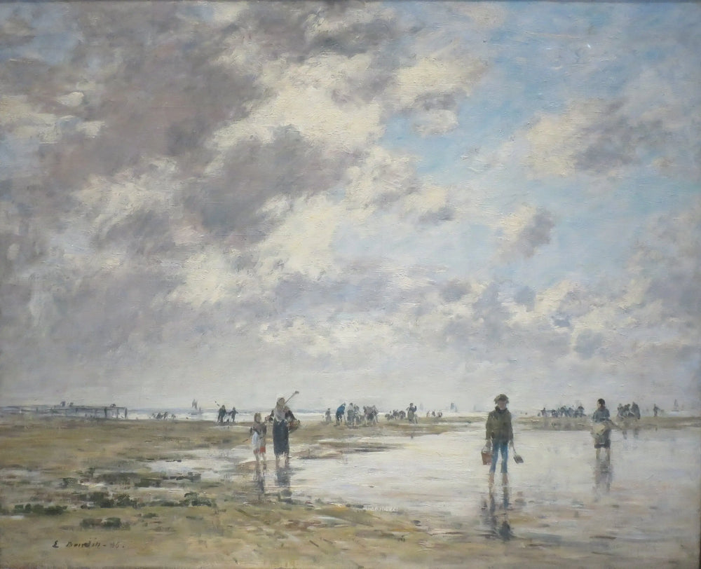 Reproduction du tableau « Marée basse, Berck - Eugène Boudin » par Alpha Reproduction en peinture à l’huile