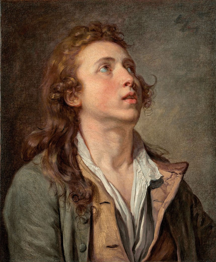 Étude d'un jeune homme - Jean-Baptiste Greuze