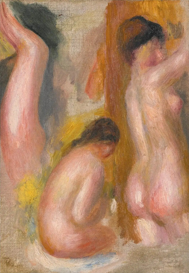 Три купальщицы - Пьер-Огюст Ренуар