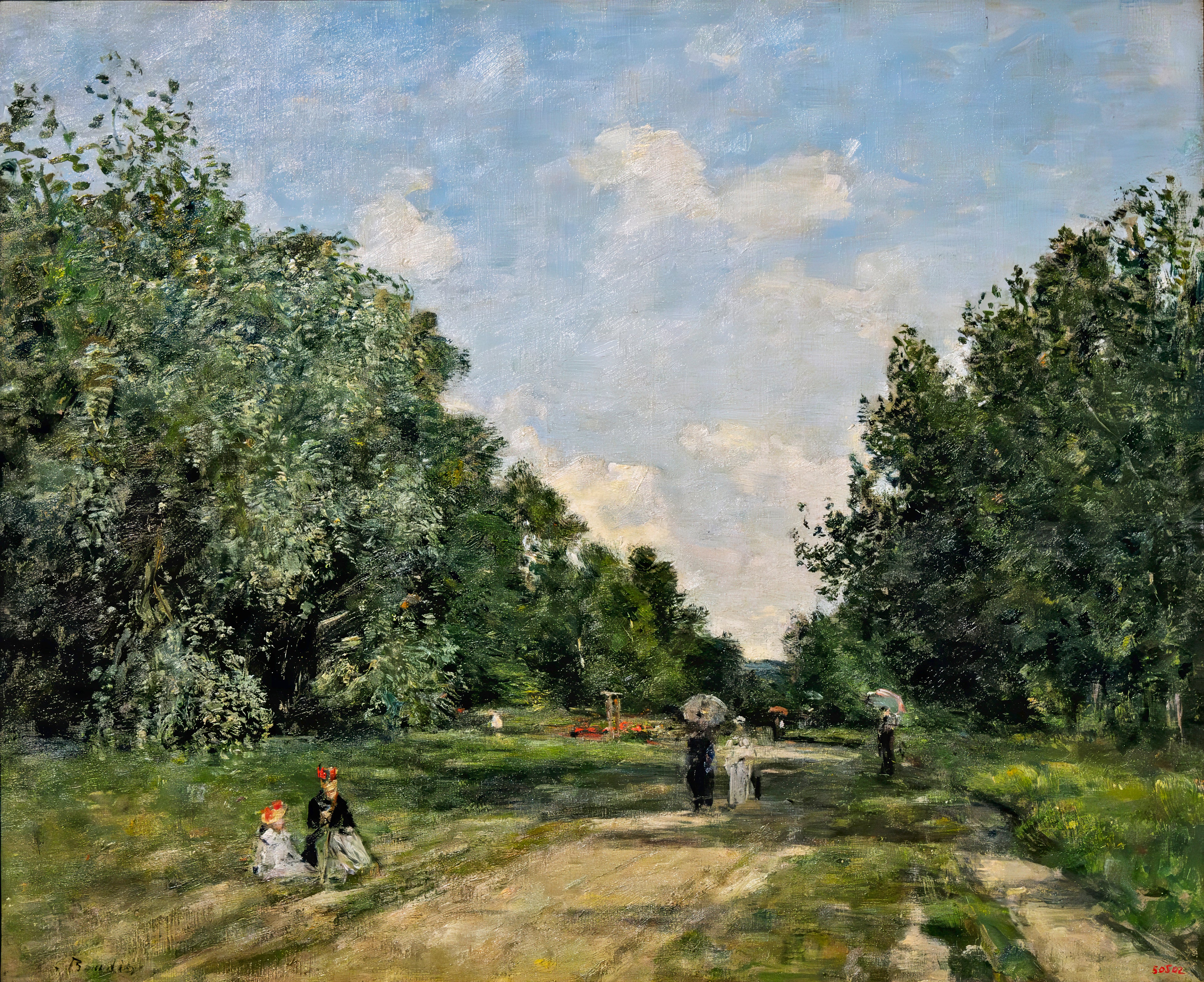 Reproduction du tableau « Le Parc Cordier à Trouville - Eugène Boudin » par Alpha Reproduction en peinture à l’huile