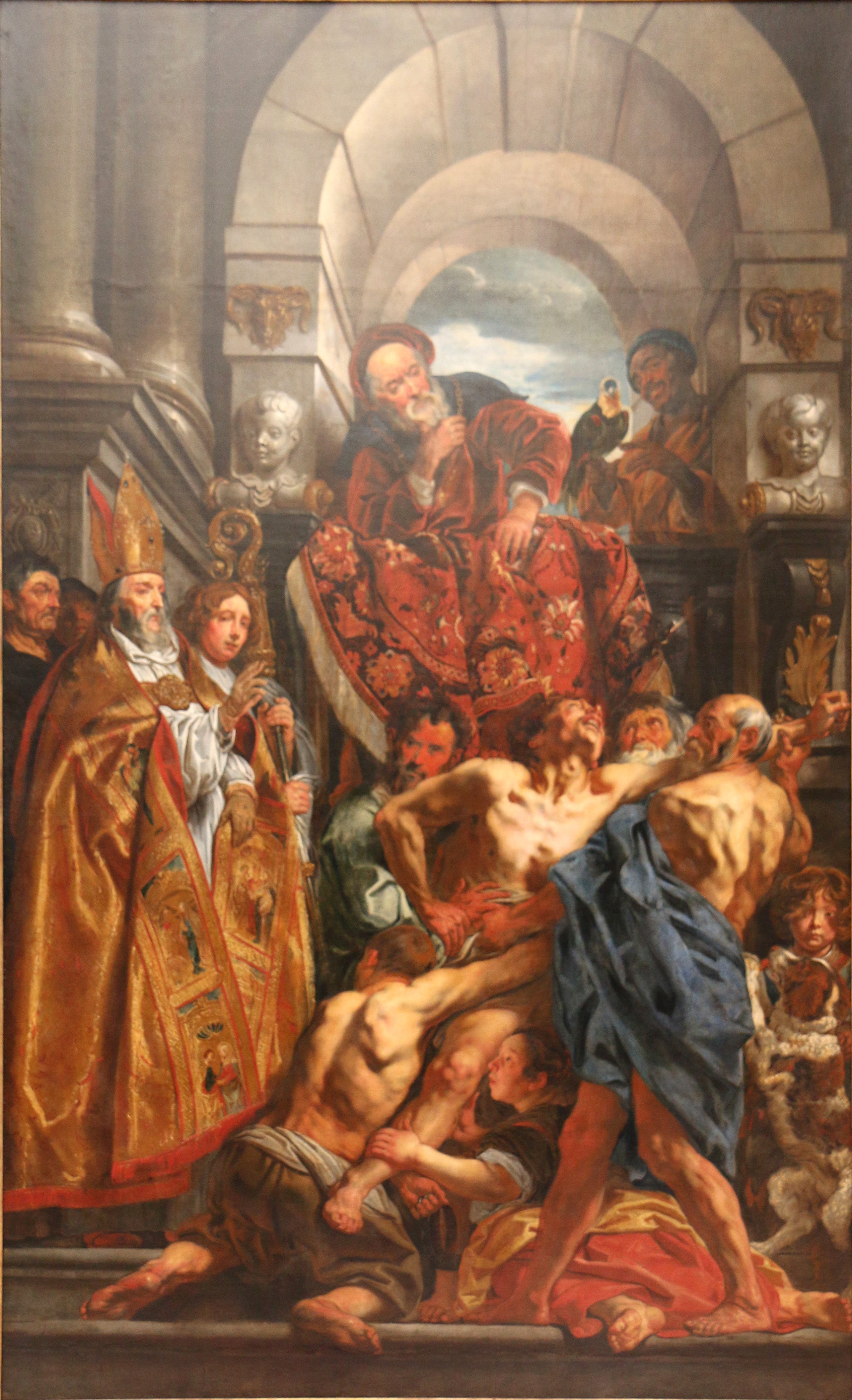 Saint Martin guérissant un poddédé - Jacob Jordaens