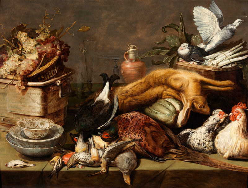 Nature morte avec oiseaux morts et lièvre - Frans Snyders