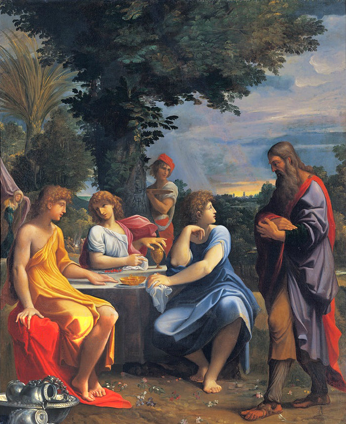 Trois anges rendent visite à Abraham - Ludovico Carracci - Alpha Reproduction