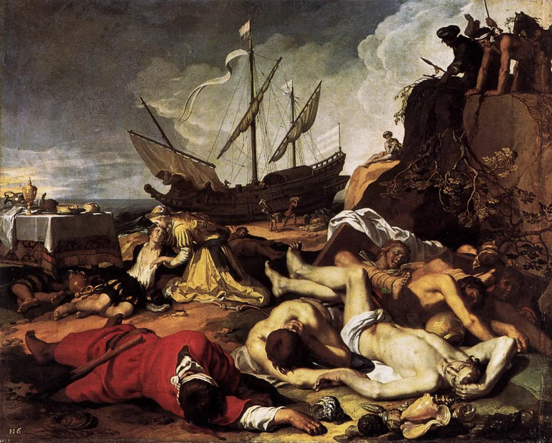 Charikleia  et  Théagène - Abraham Bloemaert