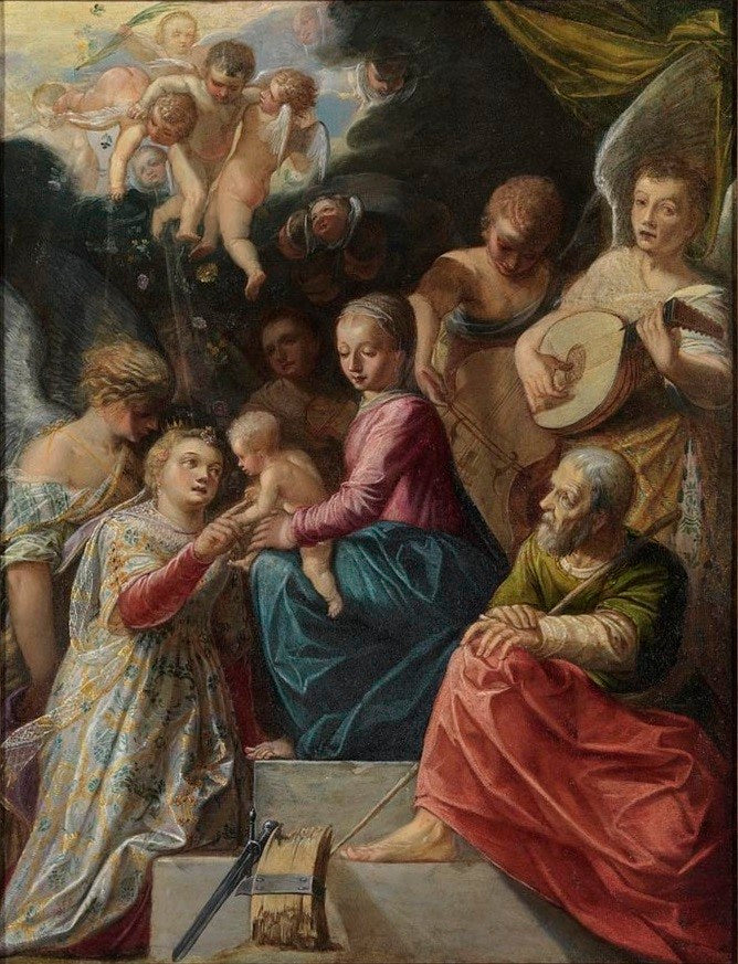 Le mariage mystique de sainte Catherine - Adam Elsheimer