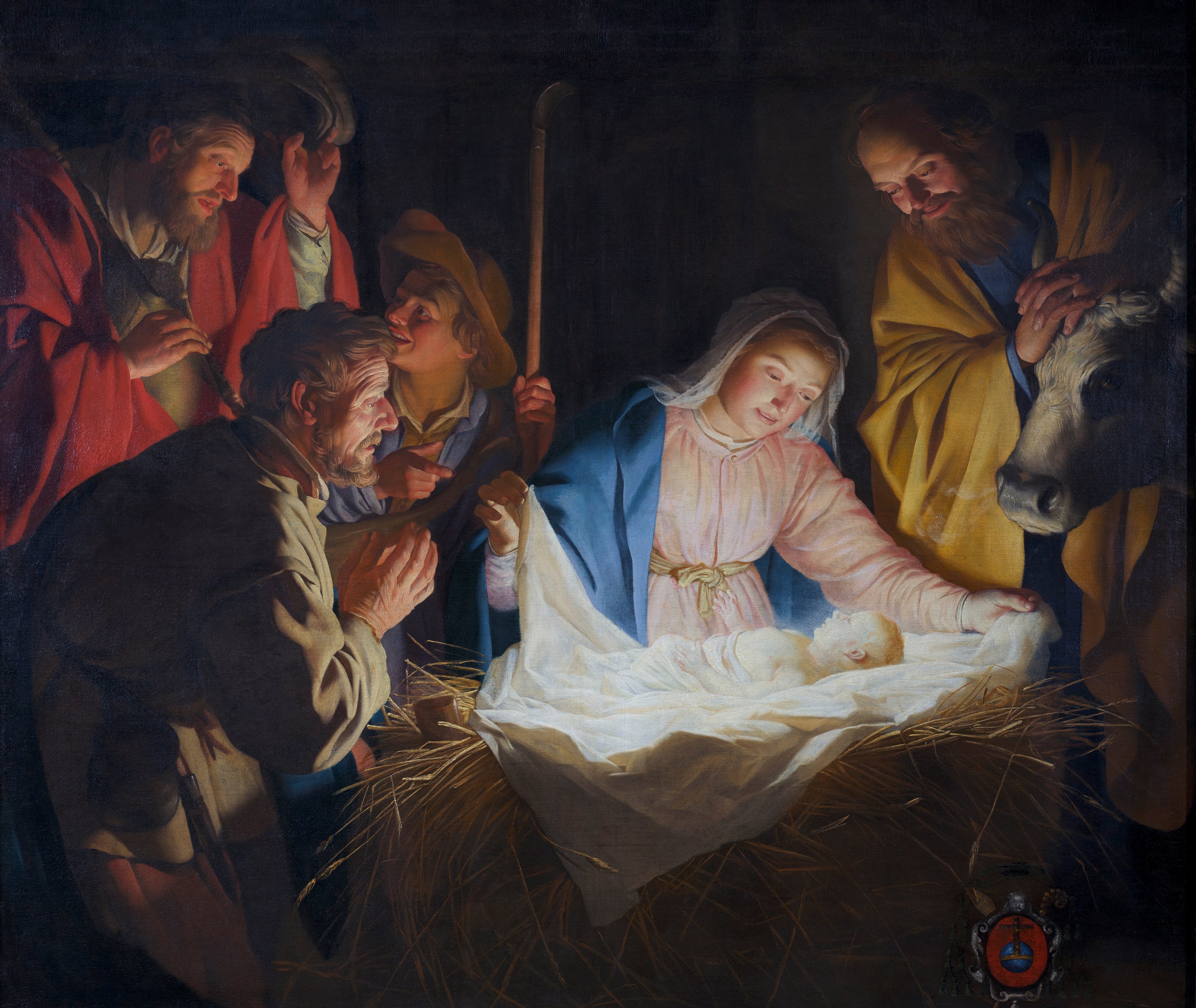 L’Adoration des bergers - Gerrit van Honthorst