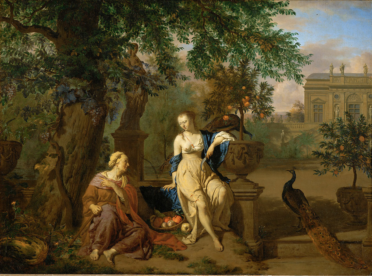 Vertumne et Pomone - Adriaen van de Velde