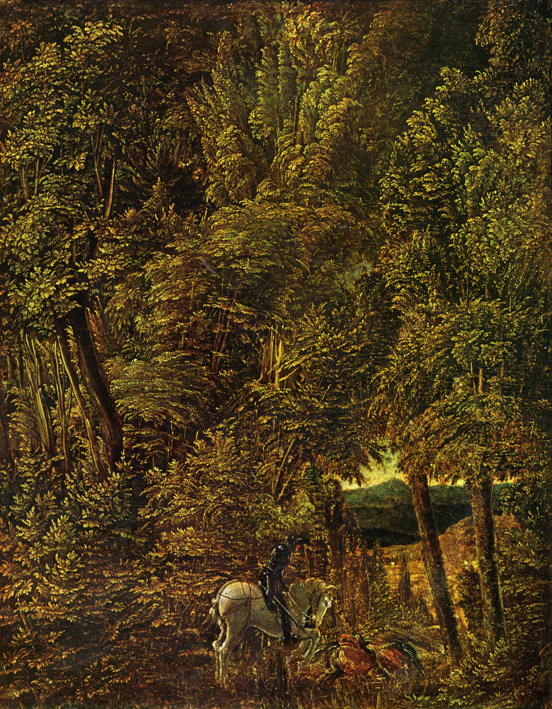 Saint Georges et le Dragon en forêt - Albrecht Altdorfer